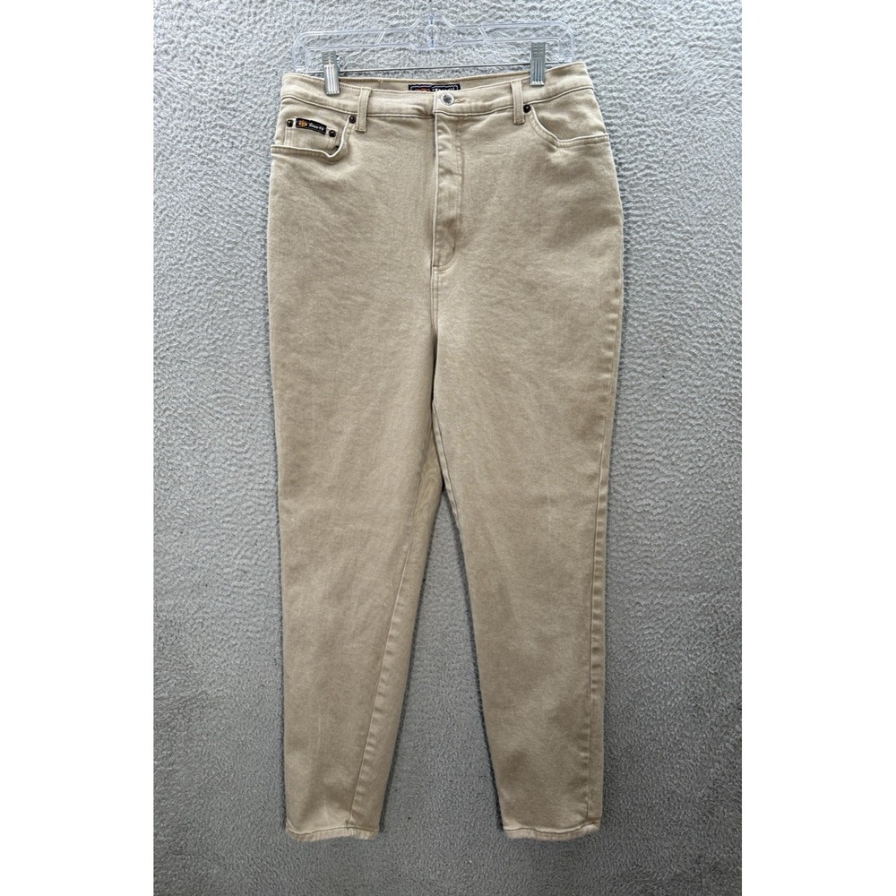 Vintage Route 66 Jeans Womens 17/18 Tan Denim Stretch Fit High Rise Mom 90s Y2K